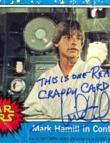 Mark Hamill autographed Star Wars card 61