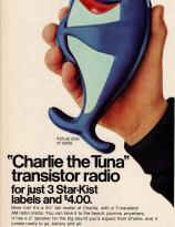 Chrlie the Tuna Radio from Star-Kist Foods Inc, 1970