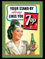 Vintage 7UP advertising