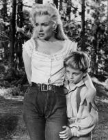Marilyn Monroe and Tommy Rettig in River of No Return (1954)
