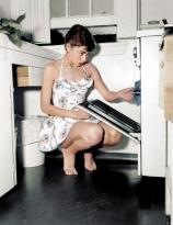 Audrey Hepburn cooking