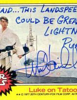 Mark Hamill autographed Star Wars card 185