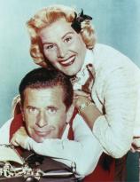 Promo shot of Rose Marie and Morey Amsterdam