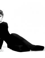 Audrey Hepburn strikes a pose