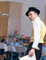 Frank Sinatra in the studio - photographed by Sid Avery 1957
