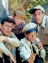 Andy Griffith, Ron Howard, Don Knotts, Jim Nabors in a publicity photo for The Andy Griffith Show (CBS 1960-68)