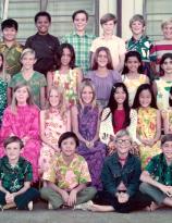 Barack Obama 5th grade class photo (1972) Punahou School, Honolulu, Hawaii
