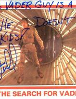 Mark Hamill autographed Star Wars card - search for Vader