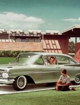 Biscayne 4 door sedan… 1959 Chevrolet press release photo