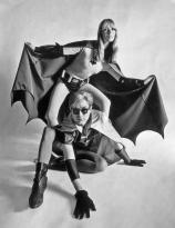 Andy as Robin and Nico as Batman in this fantastic photograph by Frank Bez for Esquire, 1967