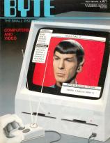 Mr Spock beams on to the cover of BYTE, July 1984